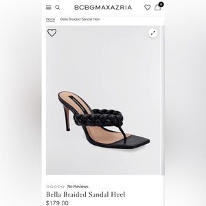 BCBG Maxazaria Bella Braided Sandal Heel